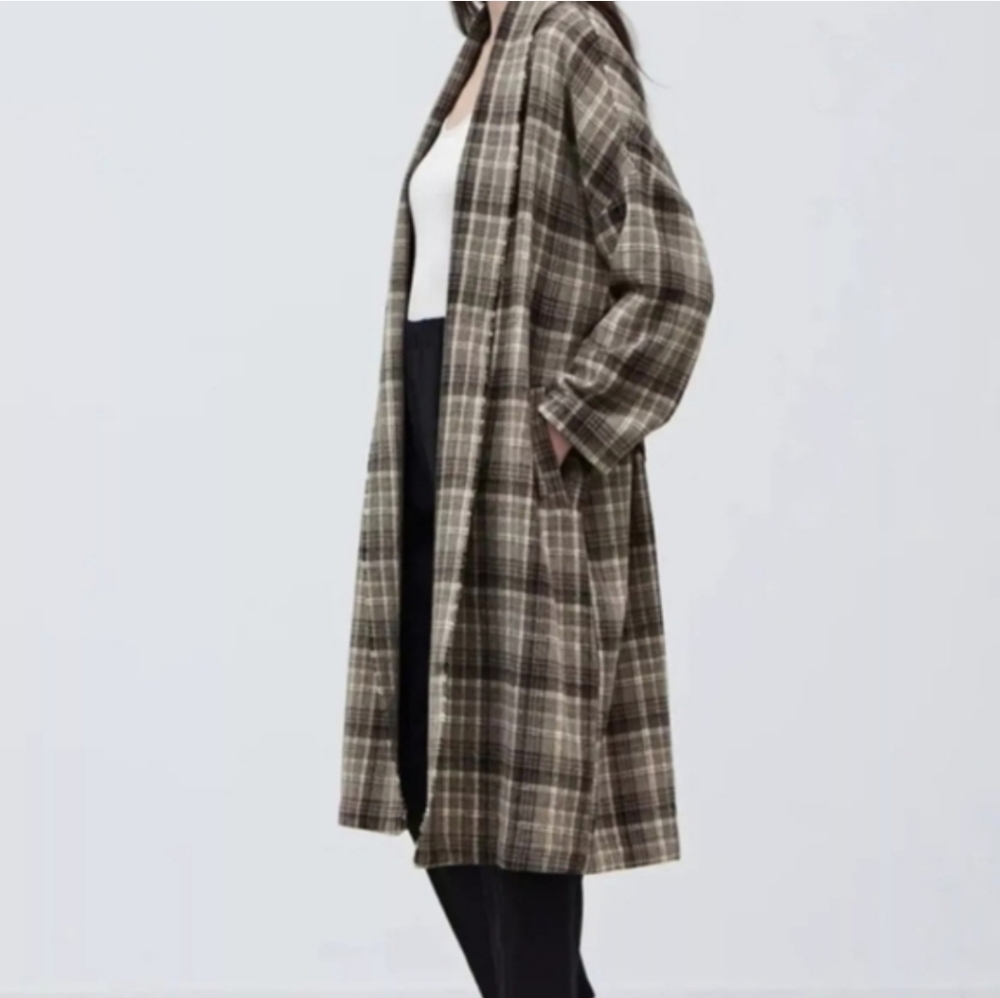 Grade & Gather Oversize Plaid Women's Jacket Grandpa Core Dark Acedemia